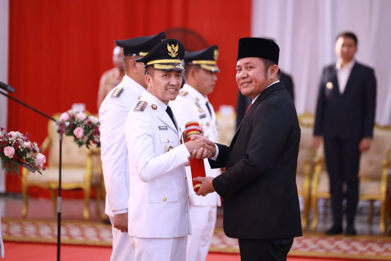 Gubernur Herman Deru Resmi Lantik 7 Pj Bupati dan Walikota :  Kepercayaan Ini Harus Dijaga Dengan Baik