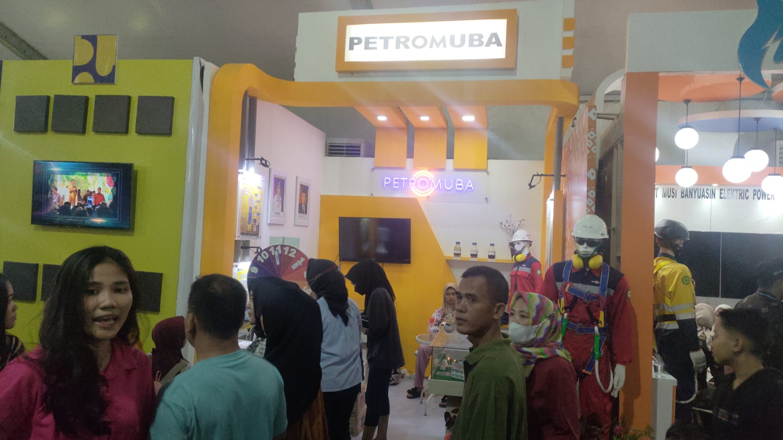 Suguhi games dan Doorprize menarik, Stand Petro Muba Dibanjiri Pengunjung