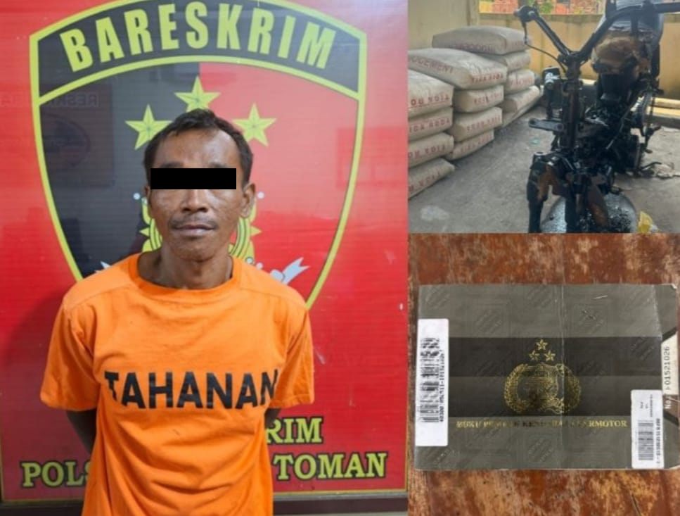 Curi Motor di Kebun Sawit, Pria Asal Babat Toman Ini Ditangkap Polisi