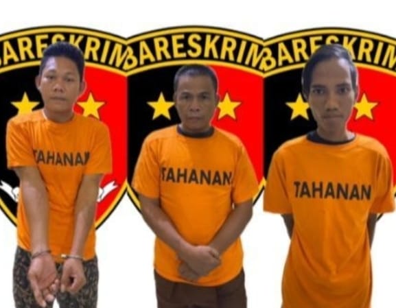 Tiga Pelaku Curas di Babat Toman Tertangkap