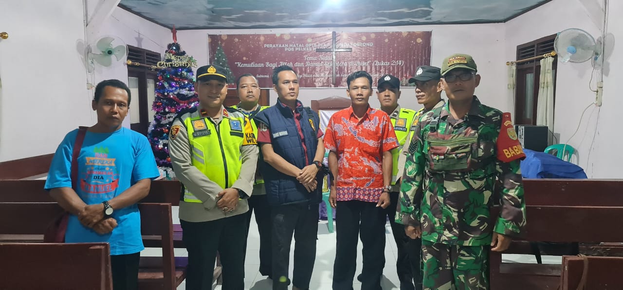 Polsek Lalan Amankan Pelaksanaan Natal