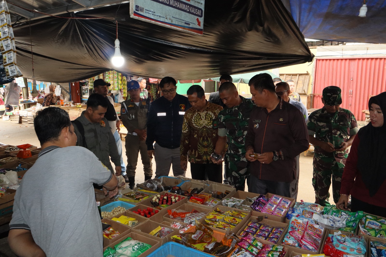Tim Satgas Pangan Muba Cek Ketersediaan Bapokting di Pasar Randik Sekayu