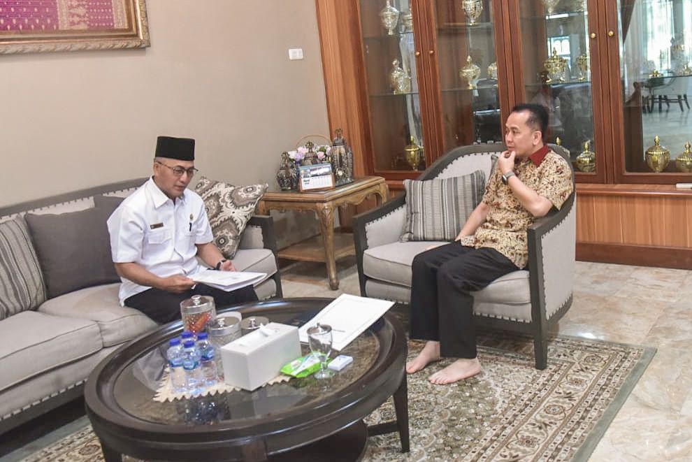 Pj Bupati Apriyadi Laporkan Progress Pembangunan Jalan Tol di Muba