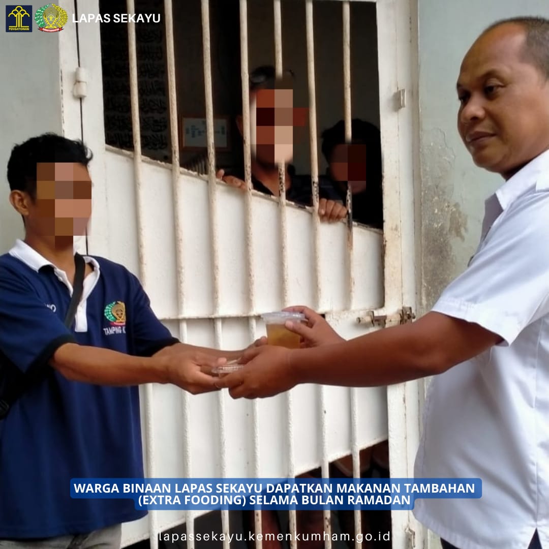Warga Binaan Lapas Sekayu Dapat Extra Fooding Selama Bulan Ramadan