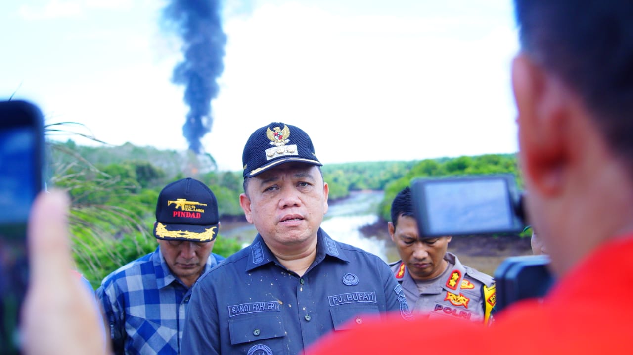 Tinjau Illegal Drilling Bersama Forkopimda, Pj Bupati Muba Imbau Masyarakat Hentikan Aktivitas Ilegal Drilling