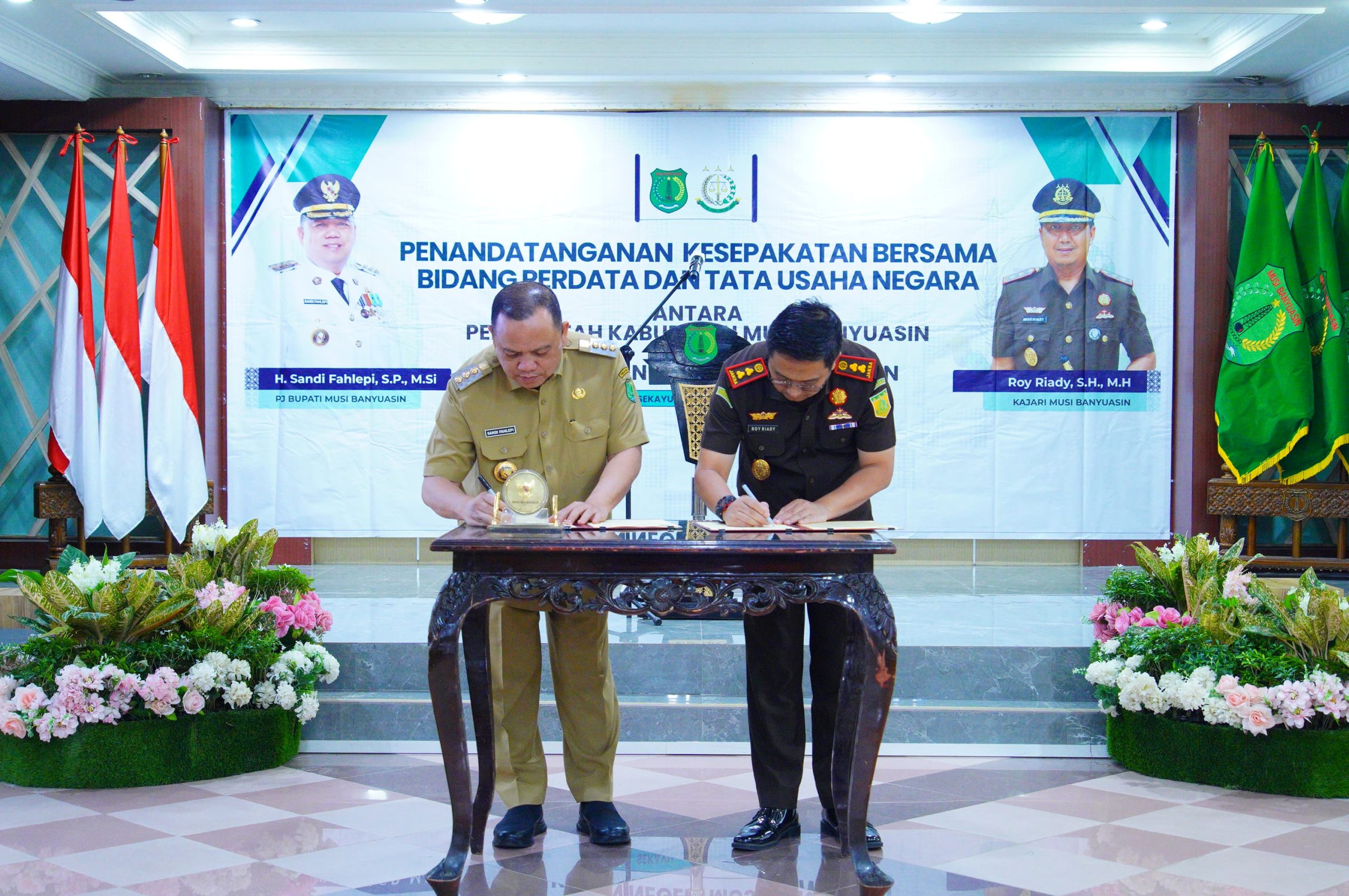 Kejari dan Pemkab Muba Tandatangani Kesepakatan Bersama Bidang Perdata dan Tata Usaha Negara