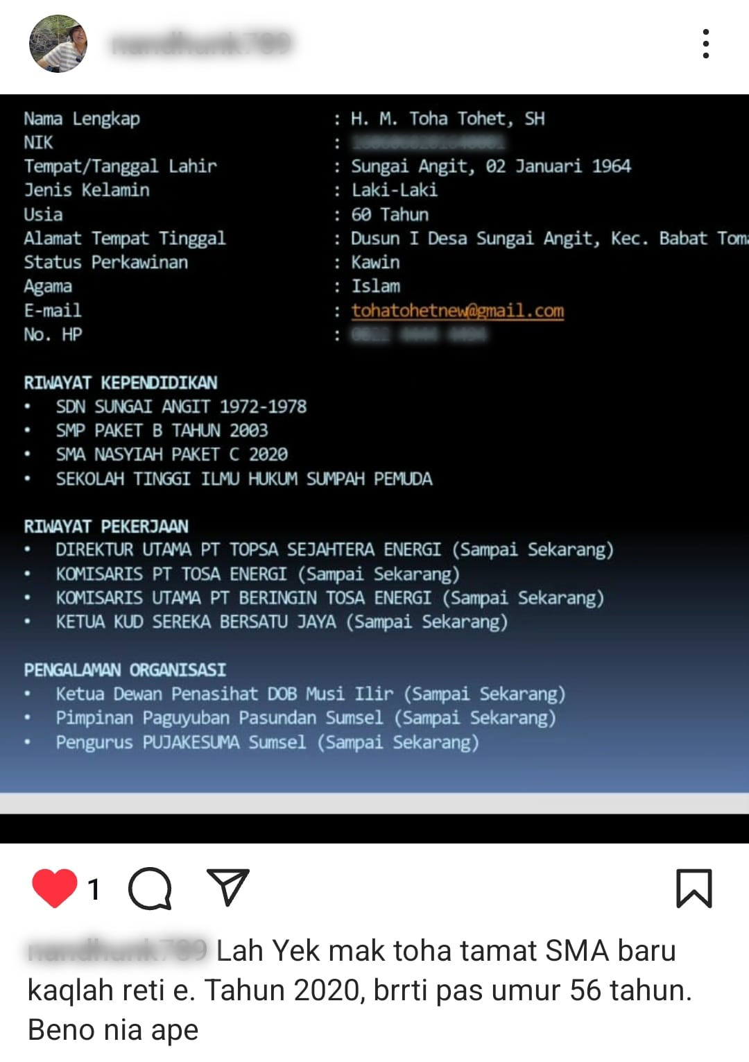 Tamat SMA Paket C di Usia 56 Tahun, Warganet Dibuat Bertanya-tanya