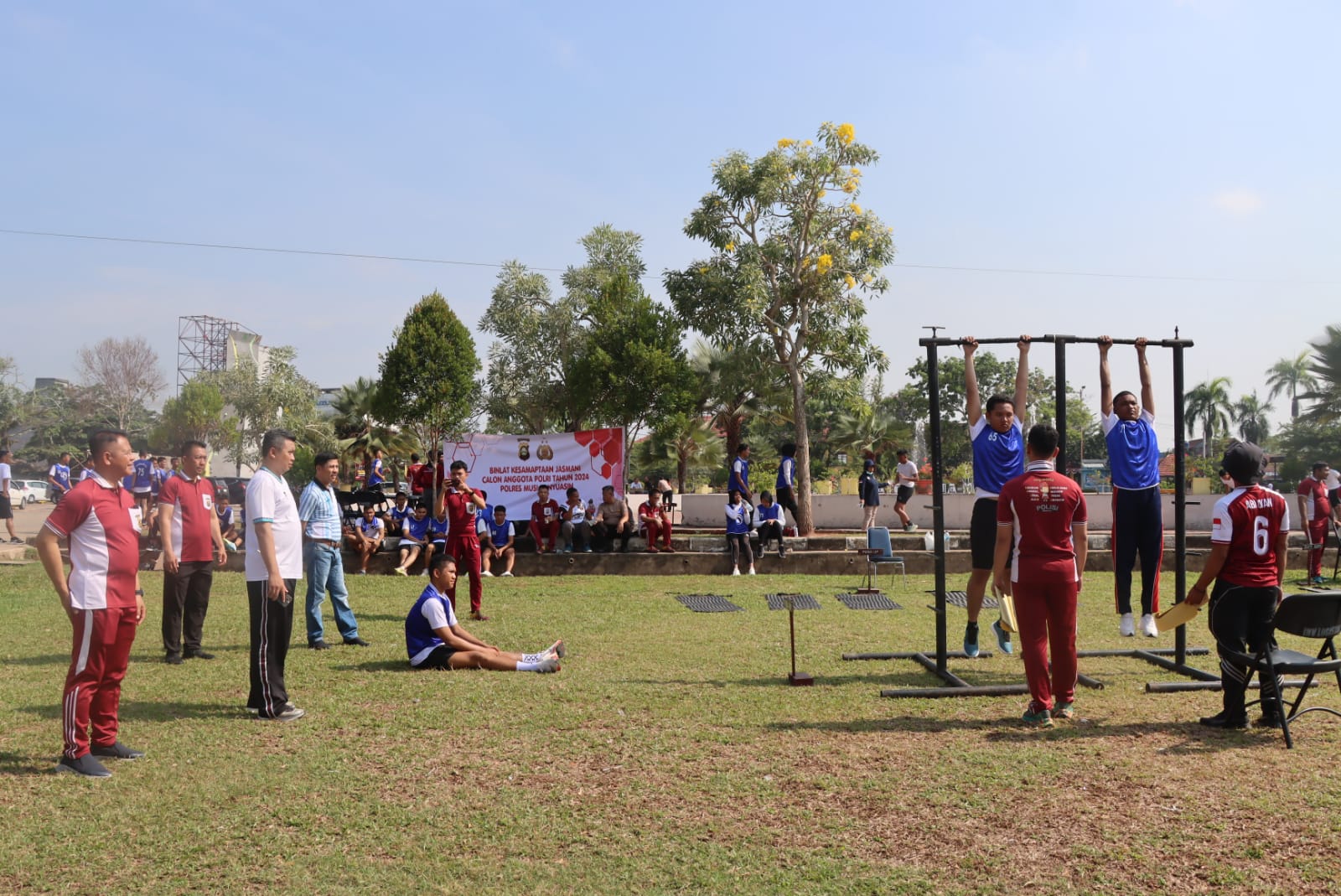 Berkeinginan Menajadi Polisi, Puluhan Remaja Ikuti BINLAT Polres Muba Secara Gratis