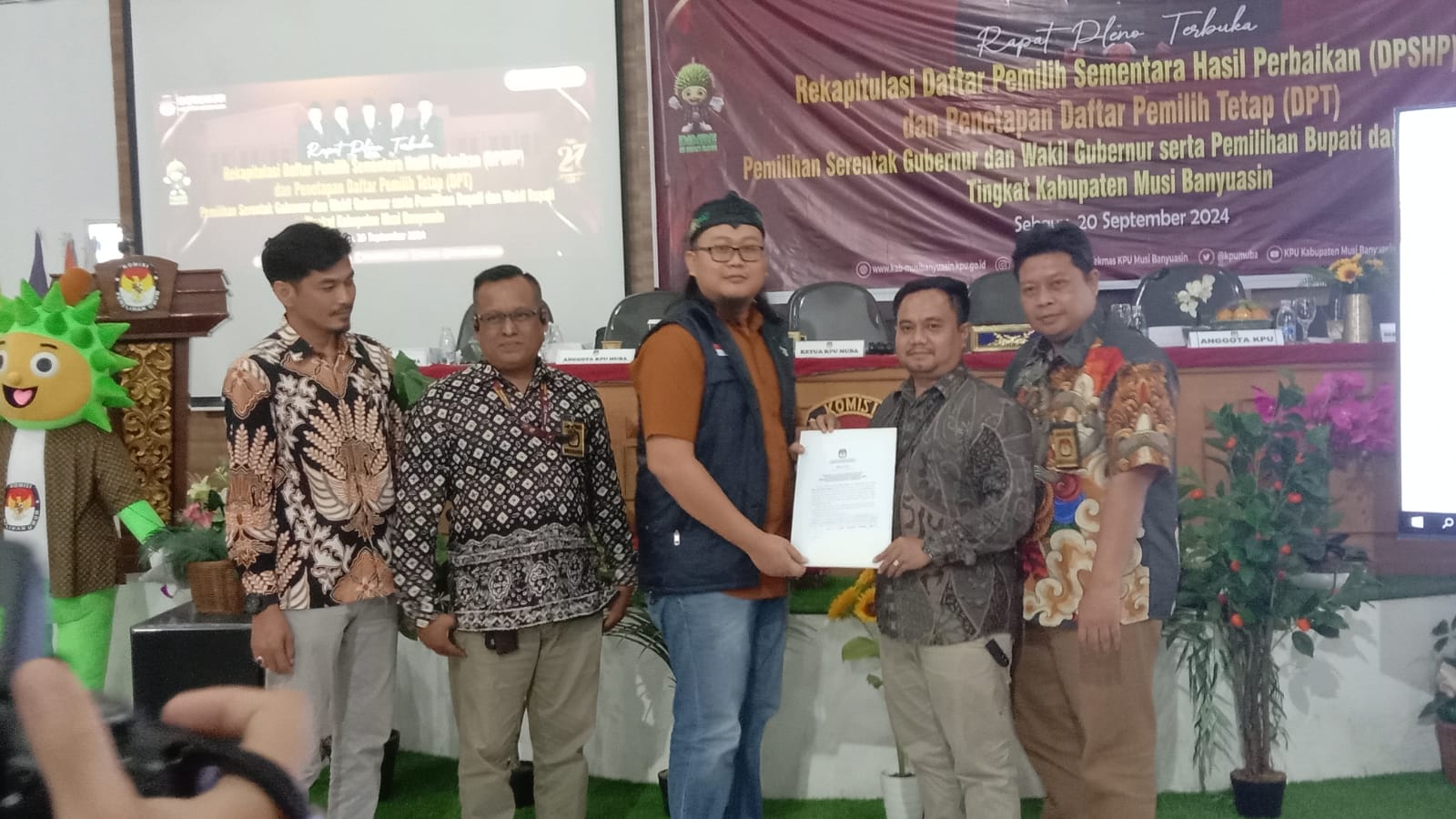 KPU Tetapkan 496.167 Daftar Pemilih di Muba