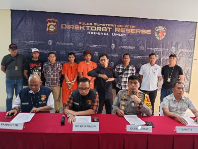 Jatanras Polda Sumsel Ringkus Tiga Pelaku Perampok Minimarket di Pemulutan