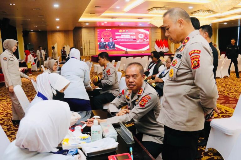 HUT Humas Polri ke 73, Polda Sumsel Sumbangkan 1.287 Kantong Darah