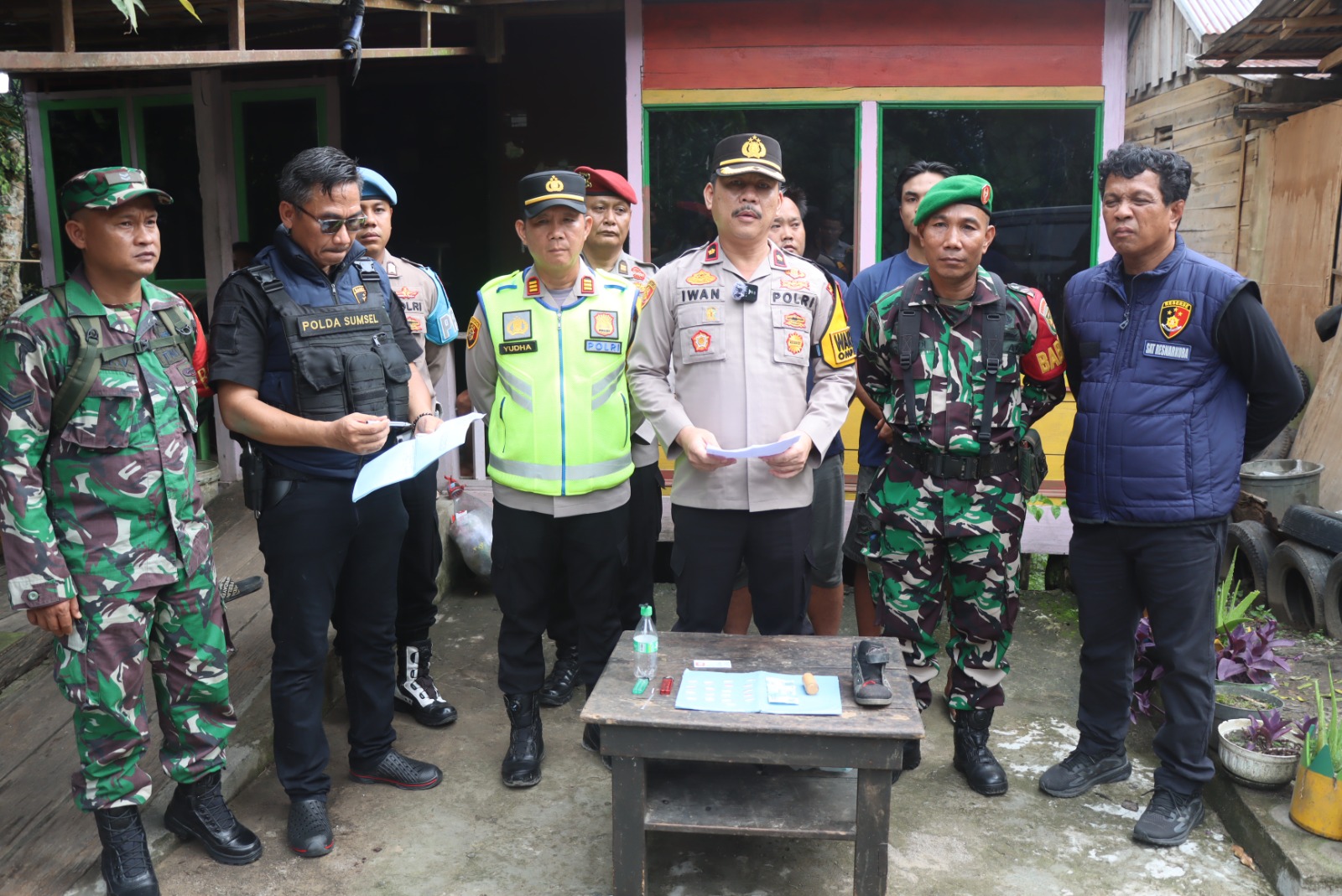 Tindak Lanjut Misi ASTA CITA Presiden RI, Waka Polres Muba Pimpin Langsung Penggerebekan di Bandar Jaya