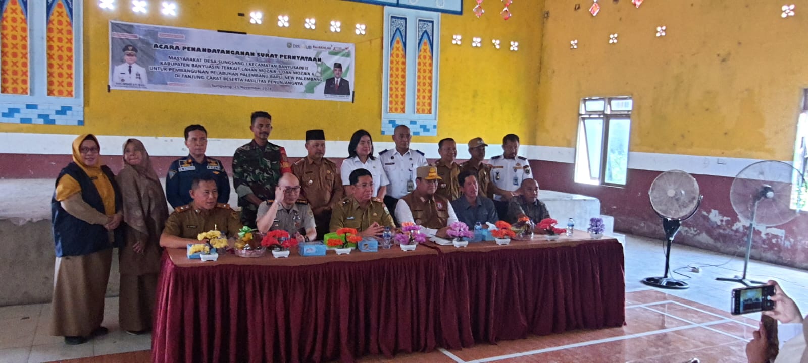 Masyarakat Sungsang 1 Tolak Tandatangan Surat Persetujuan Pembangunan Pelabuhan Tanjung Carat