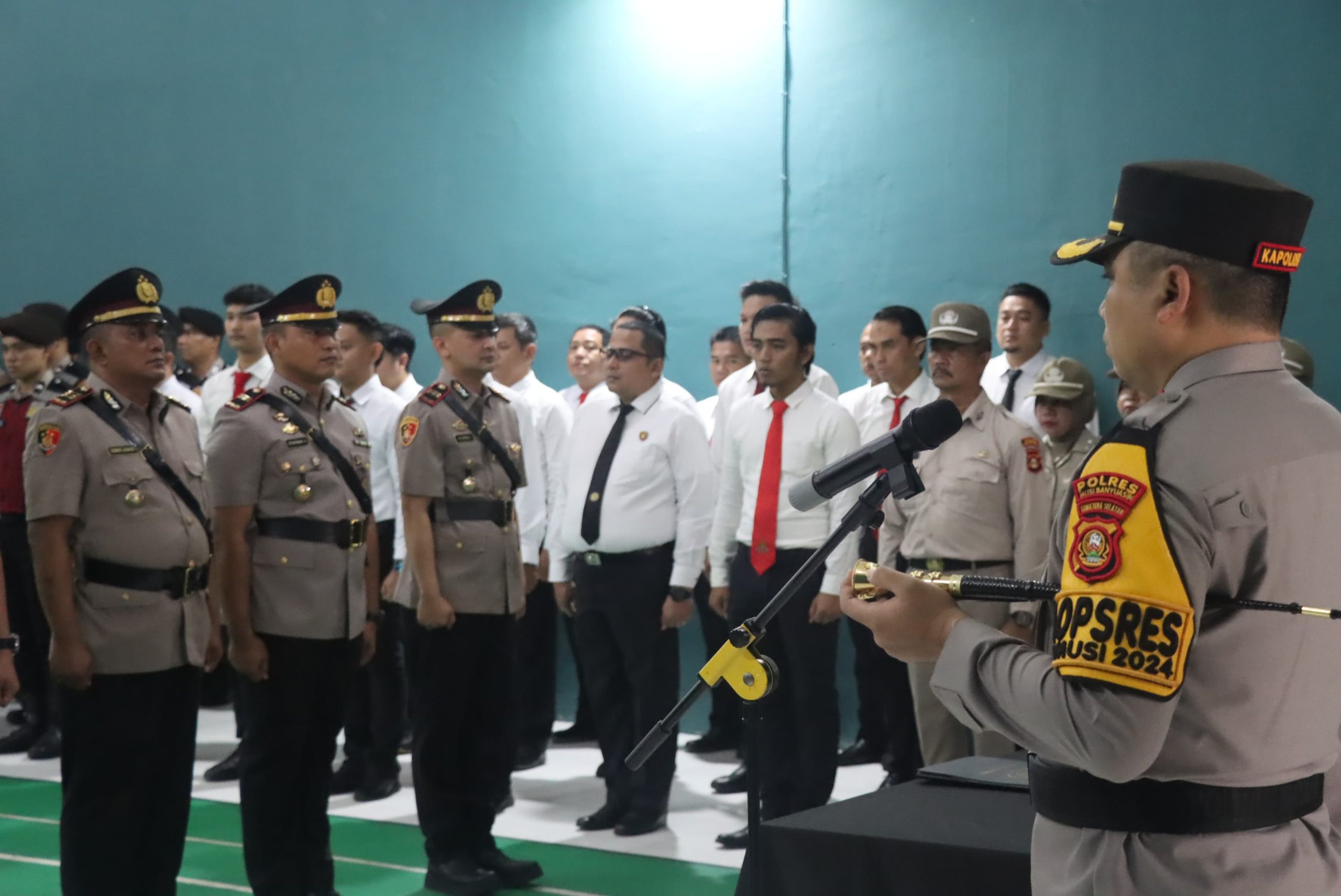 Pimpin Sertijab, Kapolres Muba Berikan Atensi Khusus Soal Ilegal Drilling