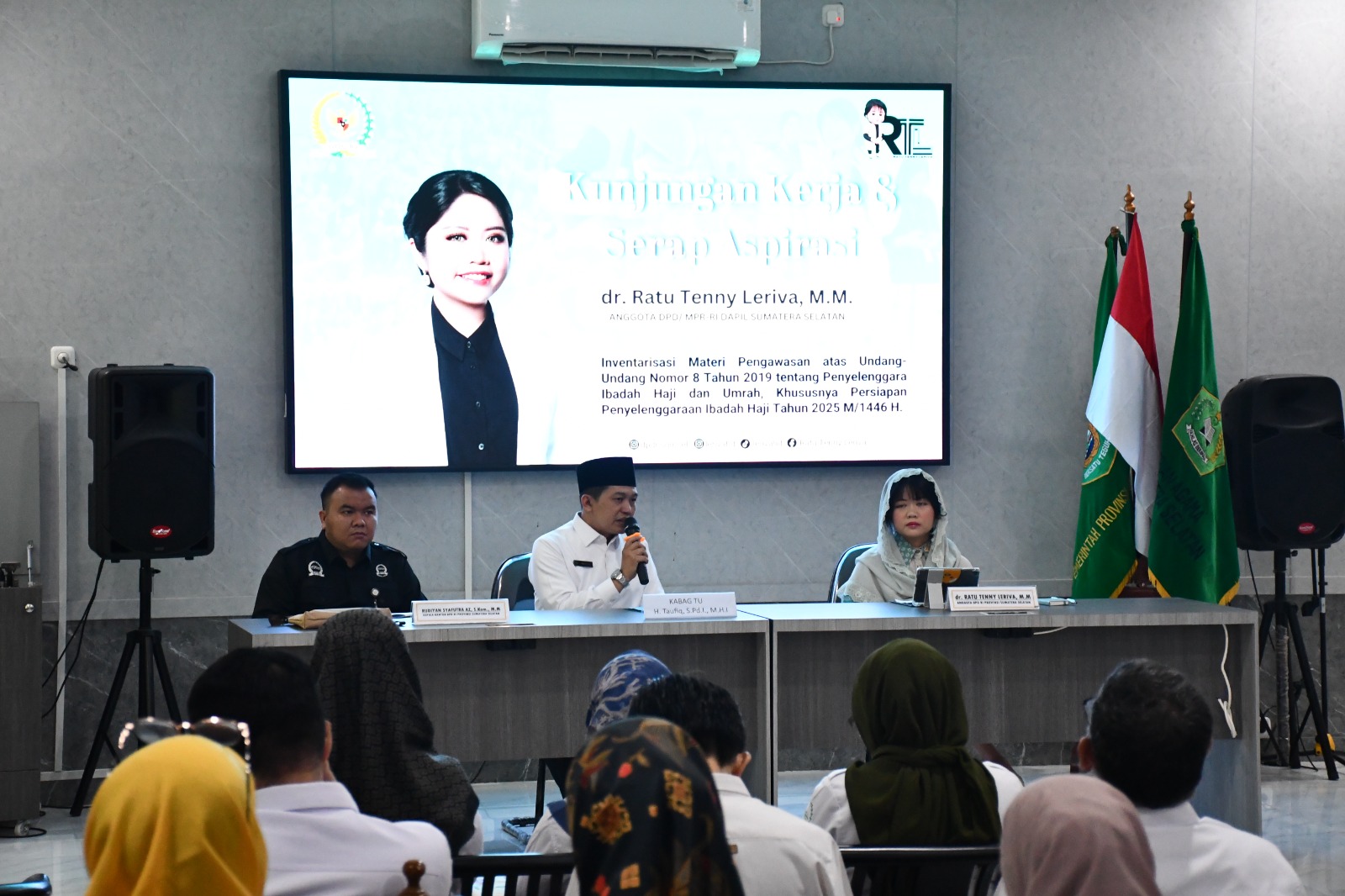 Terima Kunjungan DPD RI, Kemenag Sumsel Tegaskan Kesiapan Embarkasi Palembang