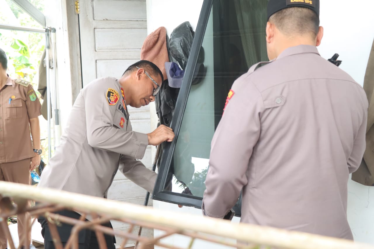 Kapolres Muba Cek TKP Pembobolan 3 Rumah di Sekayu