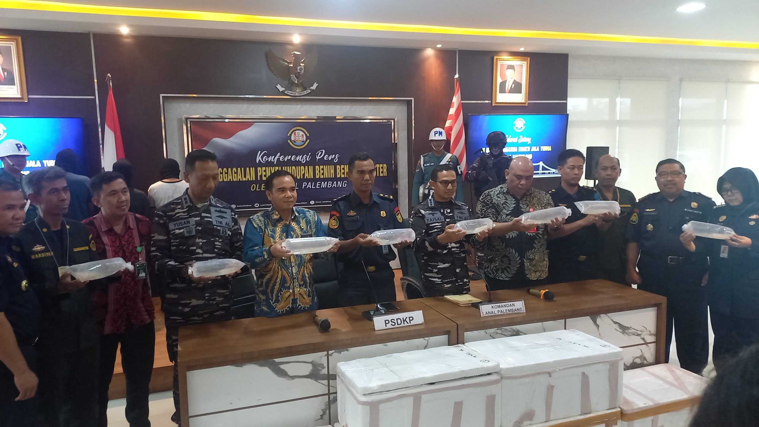 Aksi Penyelundupan Ratusan Ribu Baby Lobster Berhasil Digagalkan