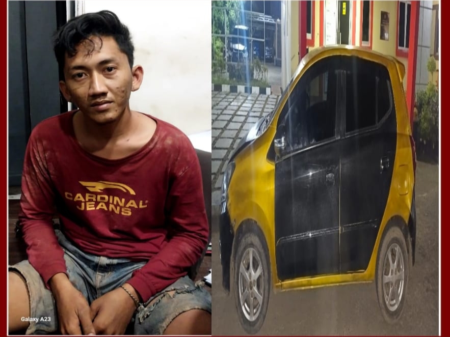 Diberikan Tindakan Tegas dan Terukur, Pencuri Mobil di Sanga Desa Ditangkap