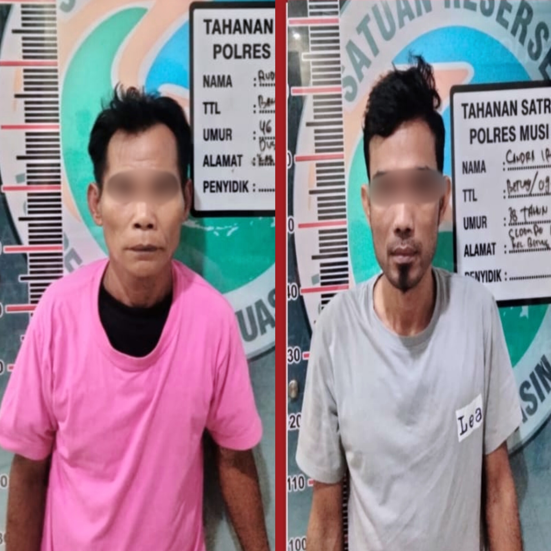 Satresnarkoba Polres Muba Tangkap Dua Pengedar Sabu di Babat Supat