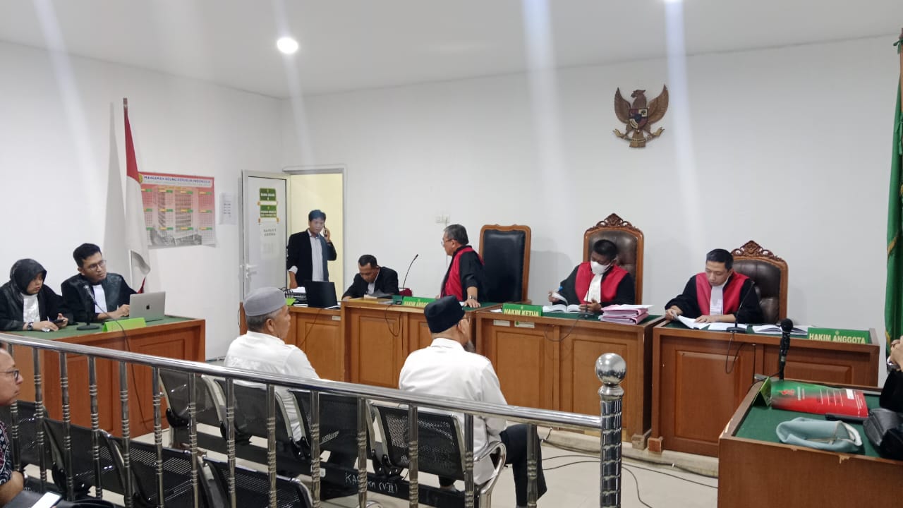 Eksepsi Ditolak, Pemeriksaan Pokok Perkara Dua Terdakwa Kasus Pemalsuan Dokumen Tanah Tol Betung-Tempino-Jambi Tetap Dilanjutkan