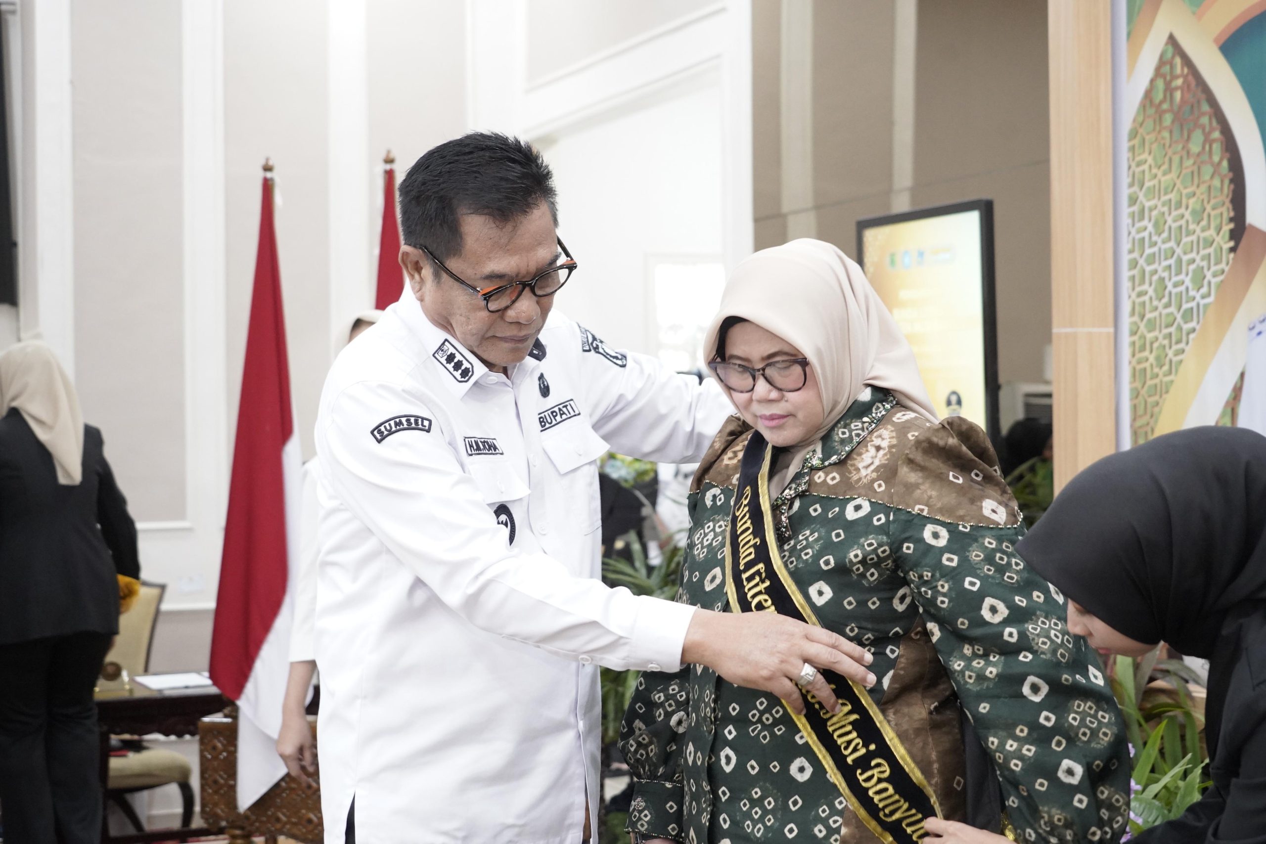 Hj Patimah Toha Serukan Gerakan Musi Banyuasin Gemar Membaca minimal 30 menit sehari