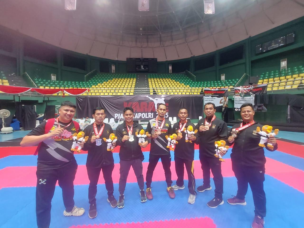 Kontingen Karate Polda Sumsel Berhasil Boyong Tujuh Medali