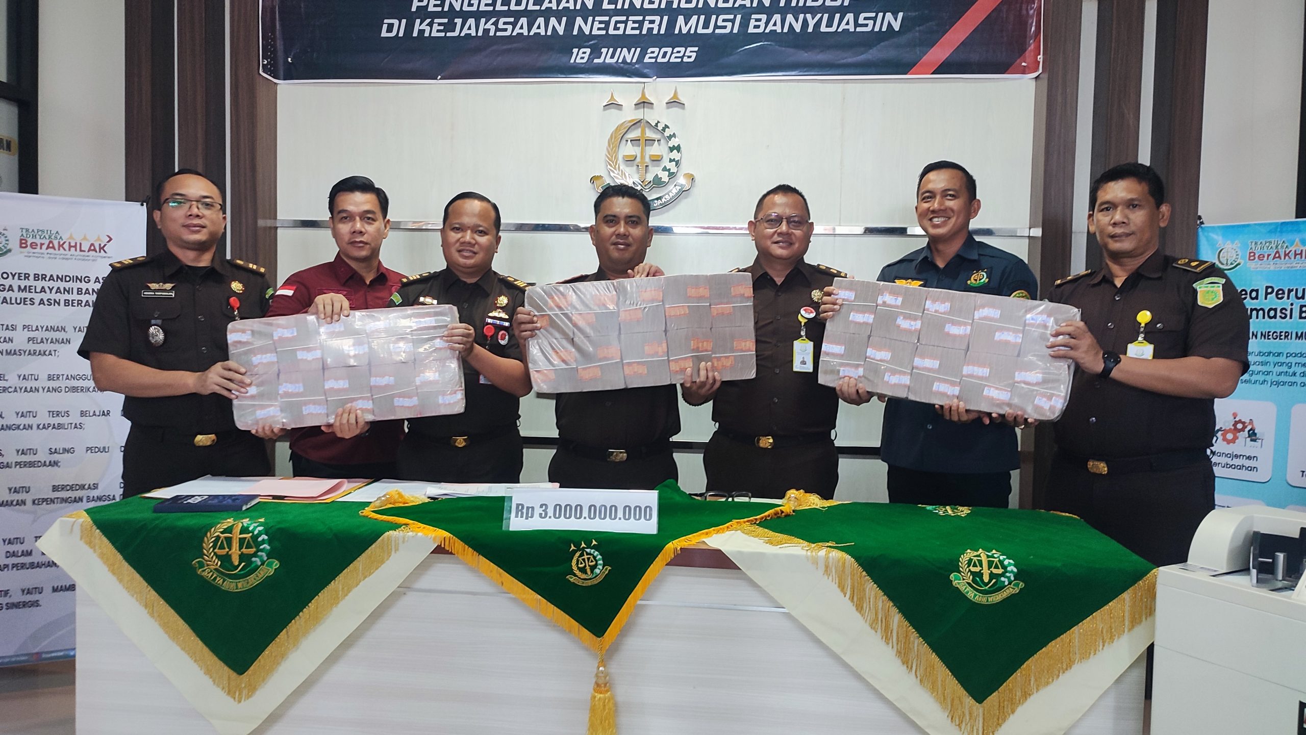 Terdakwa Perkara Karhutlah PT BKI Ditahan, Kejari Muba Terima Denda Rp 3 Milyar