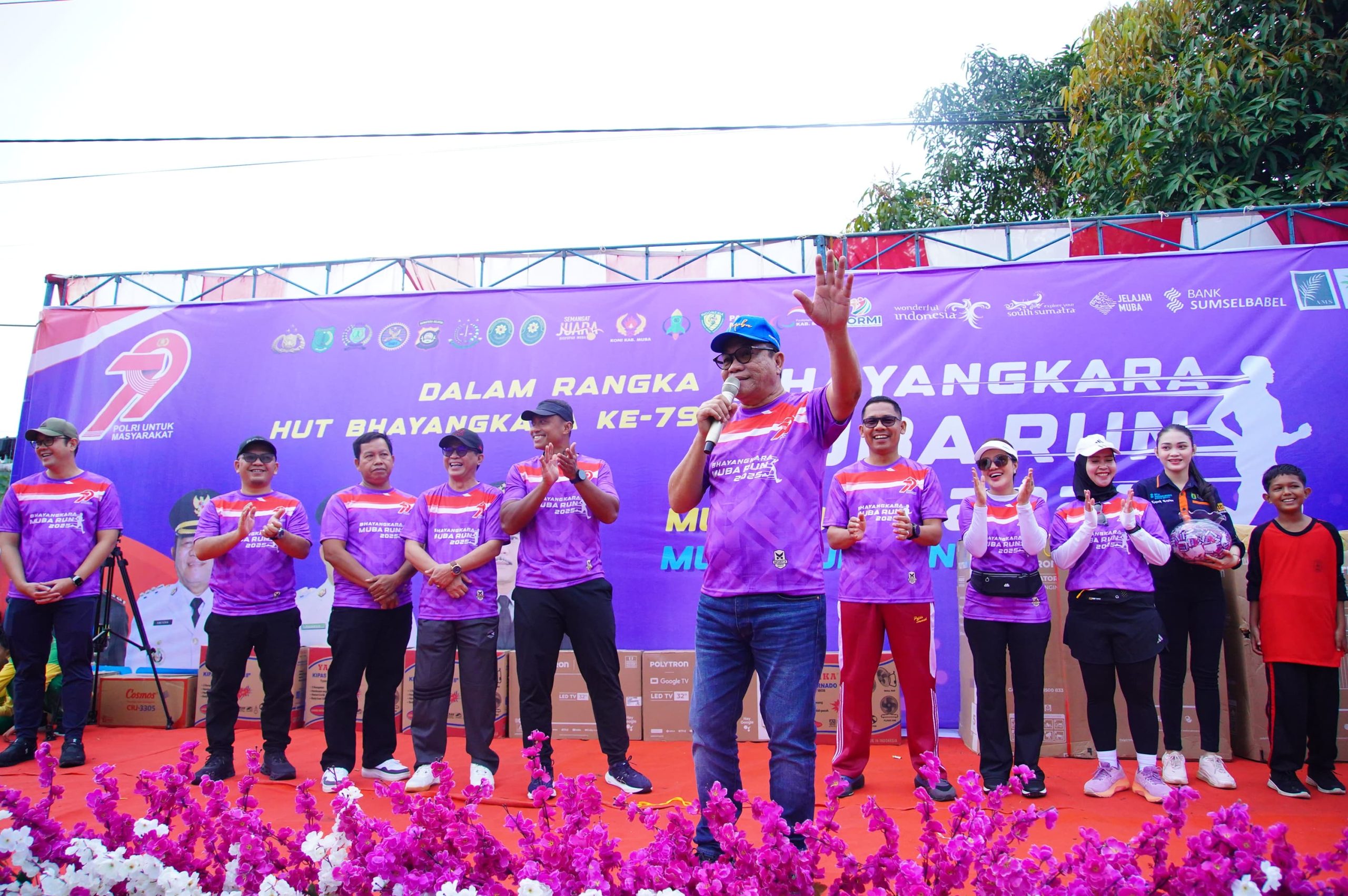 Banjir Peserta dan Banjir Hadiah, Bhayangkara Muba Run 2025 Berlangsung Semarak