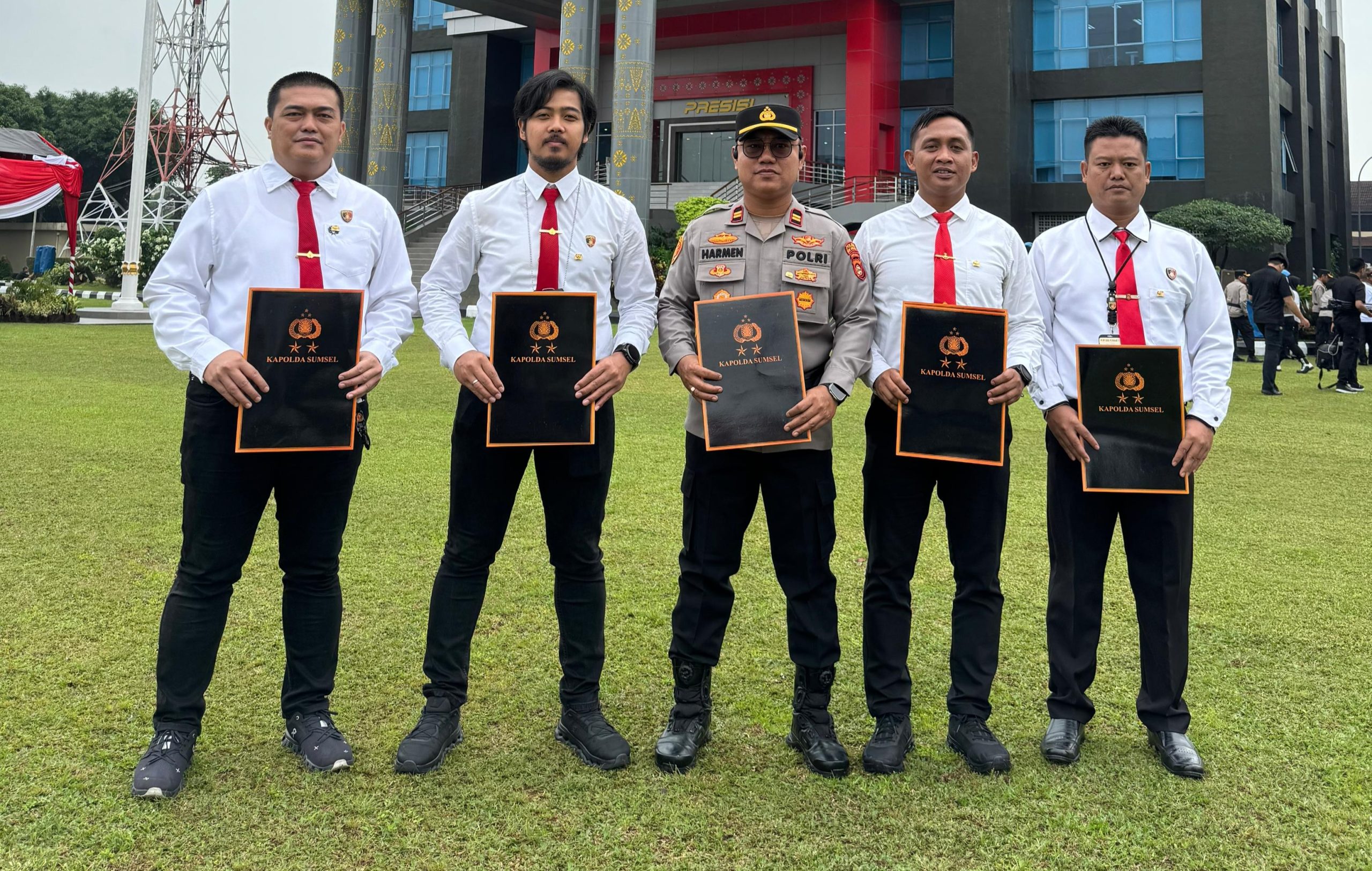 Ungkap Kasus Curas di Sanga Desa, Enam Personel Polres Muba Diganjar Penghargaan