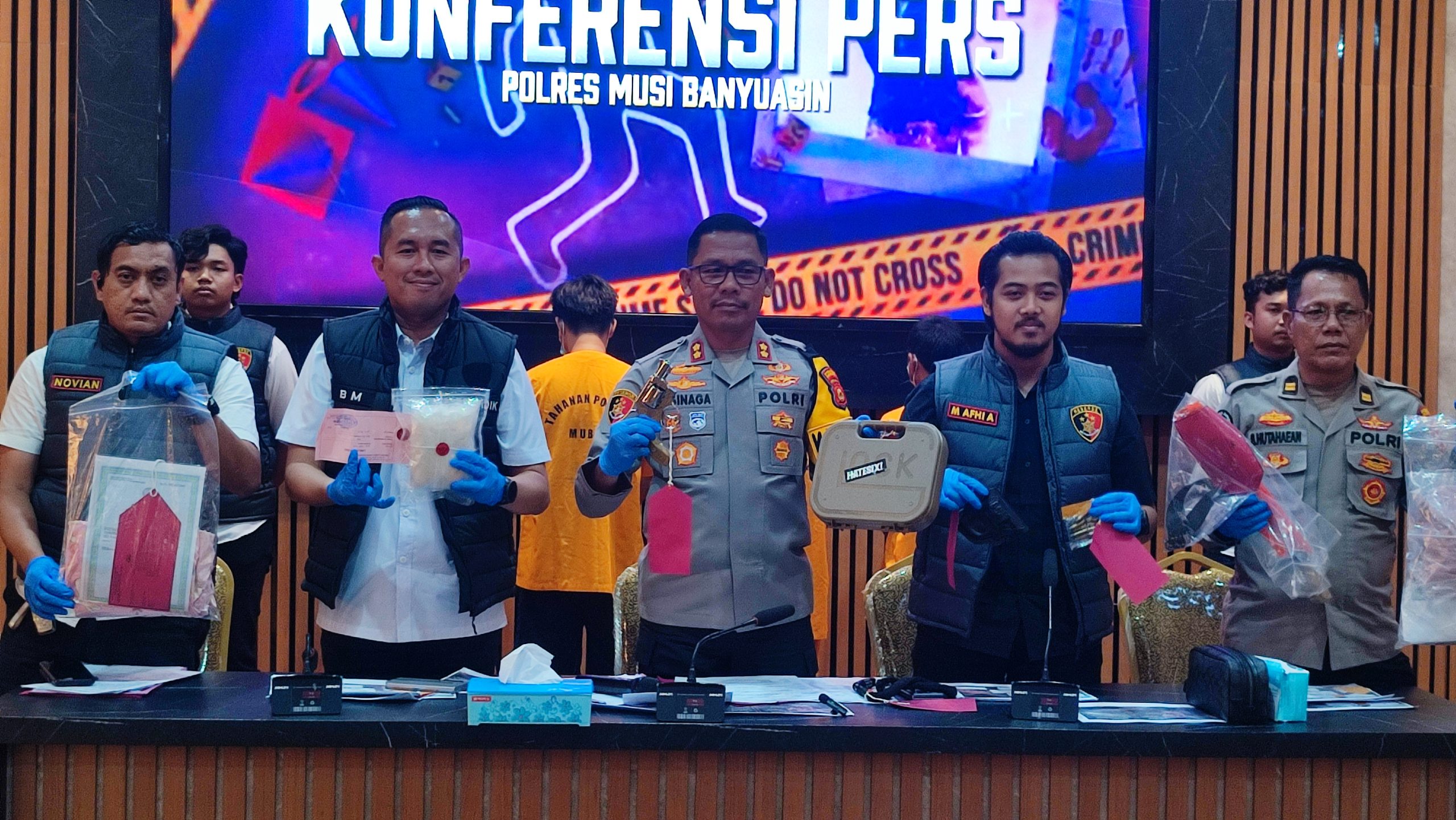 Lagi, Satnarkoba Polres Muba Berhasil Hentikan Peredaran Narkoba, Ratusan Gram Shabu Disita