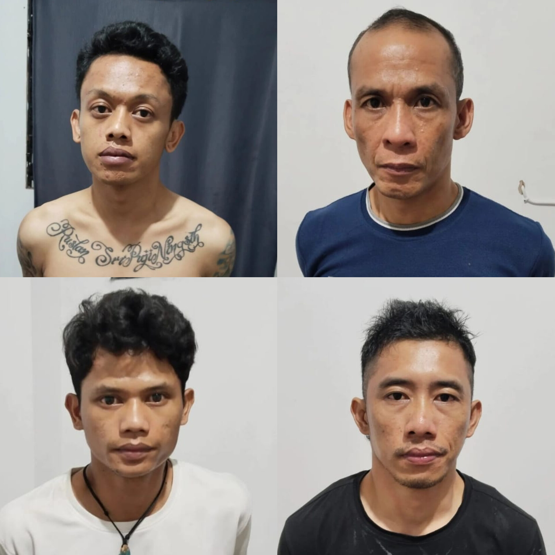 Miliki Senpi dan Sabu-sabu, 4 Pria Asal Pagaralam Ditangkap Polisi, Satu Diantaranya Pecatan Polisi