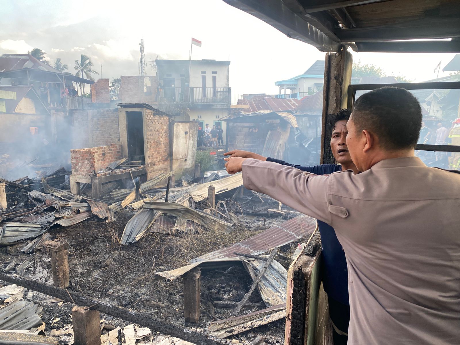 19 Rumah di Jalan Lettu Karim Kadir Gandus Ludes Dilalap Sijago Merah