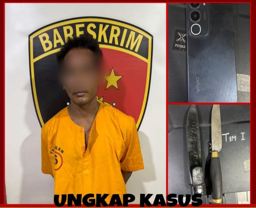 Todong Korban dengan Sajam, Pelaku Curas di Keluang Ditangkap Polisi