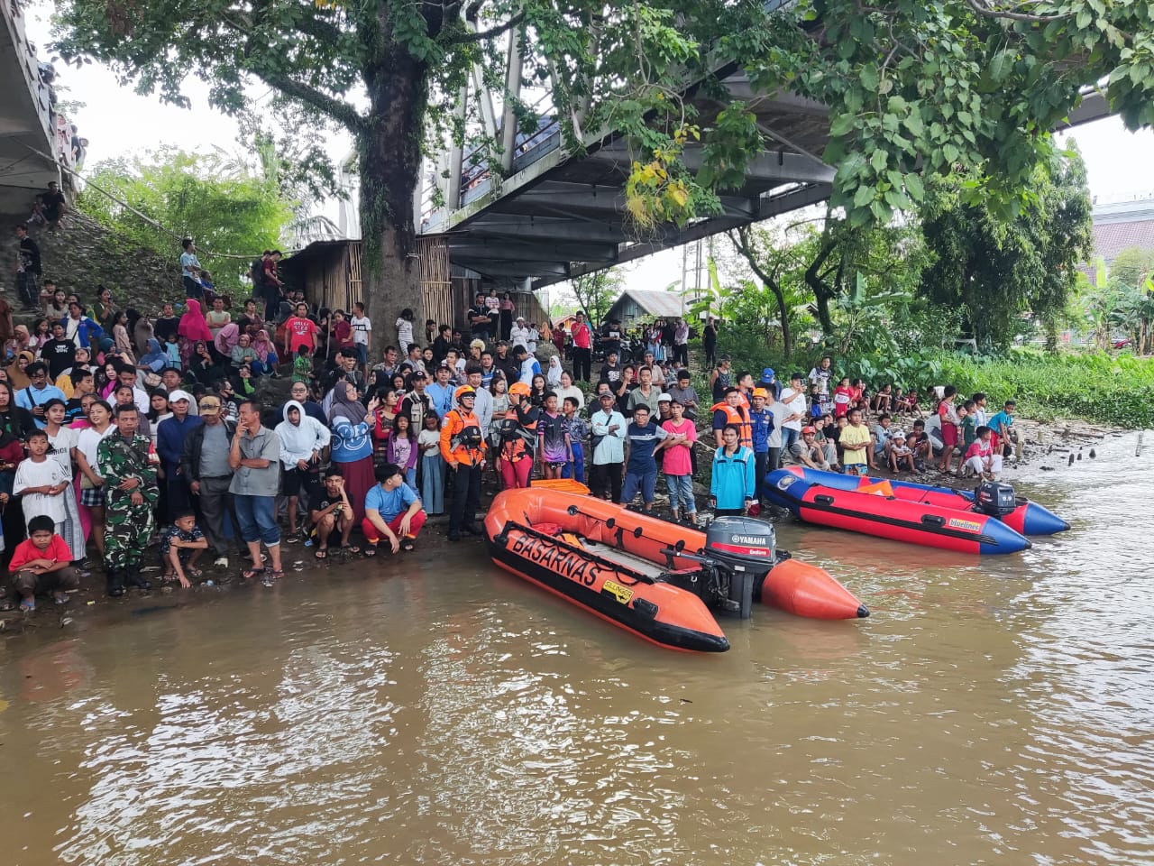 Dua Bocah Laki-laki Tenggelam di Sungai Ogan, Basarnas Lakukan Pencarian