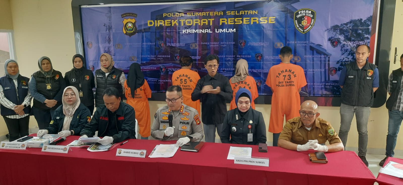 Polda Sumsel Bongkar Sindikat Perdagangan Bayi di Palembang