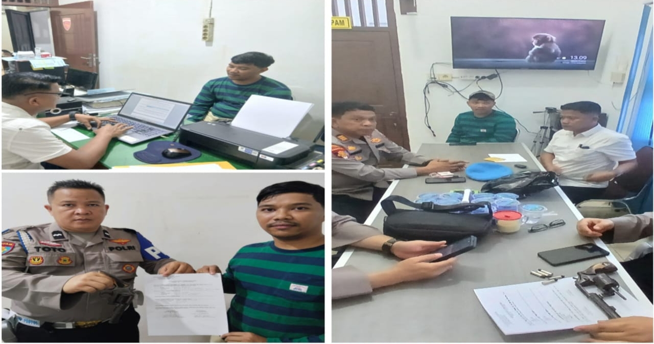 Oknum Polisi Viral Bawa Senjata di Depan Kantor LPSE Muba, Tansyori Sebut Tak Ada Kaitan dengan Tender Apapun