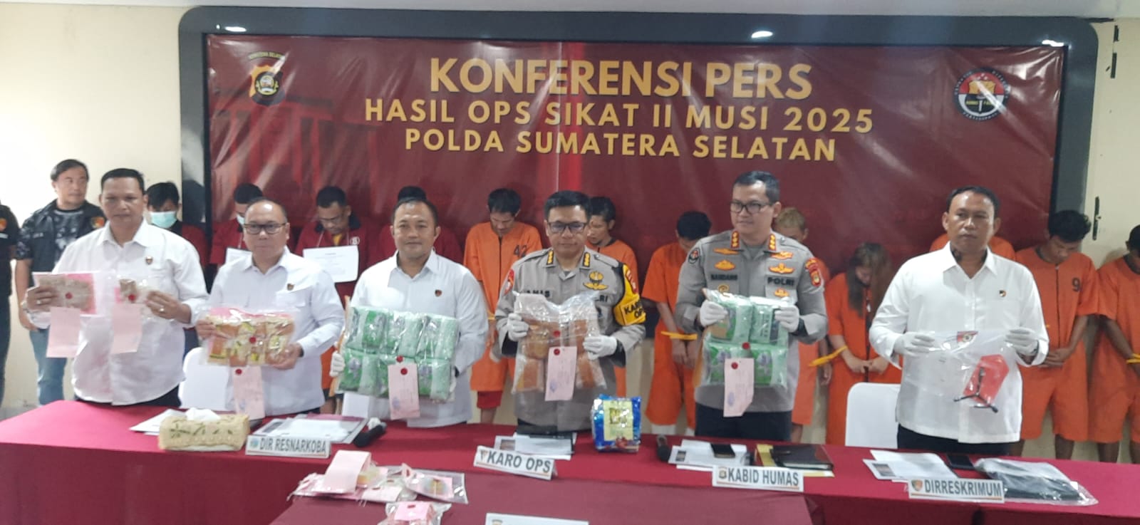 Operasi Sikat II Musi 2025: Polda Sumsel Amankan 1.178 Pelaku Kejahatan dalam 15 Hari