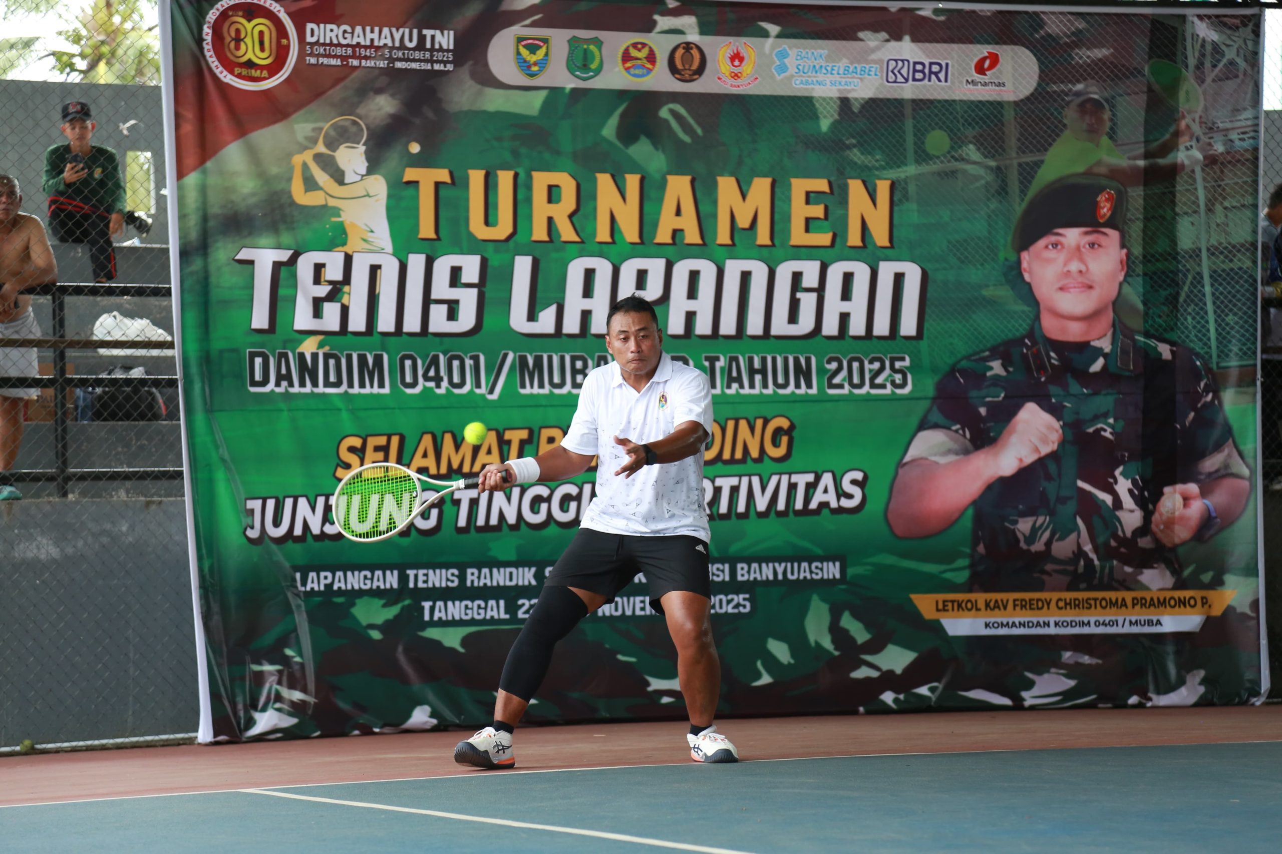 Turnamen Tenis Dandim 0401/Muba Cup 2025 Resmi Dibuka