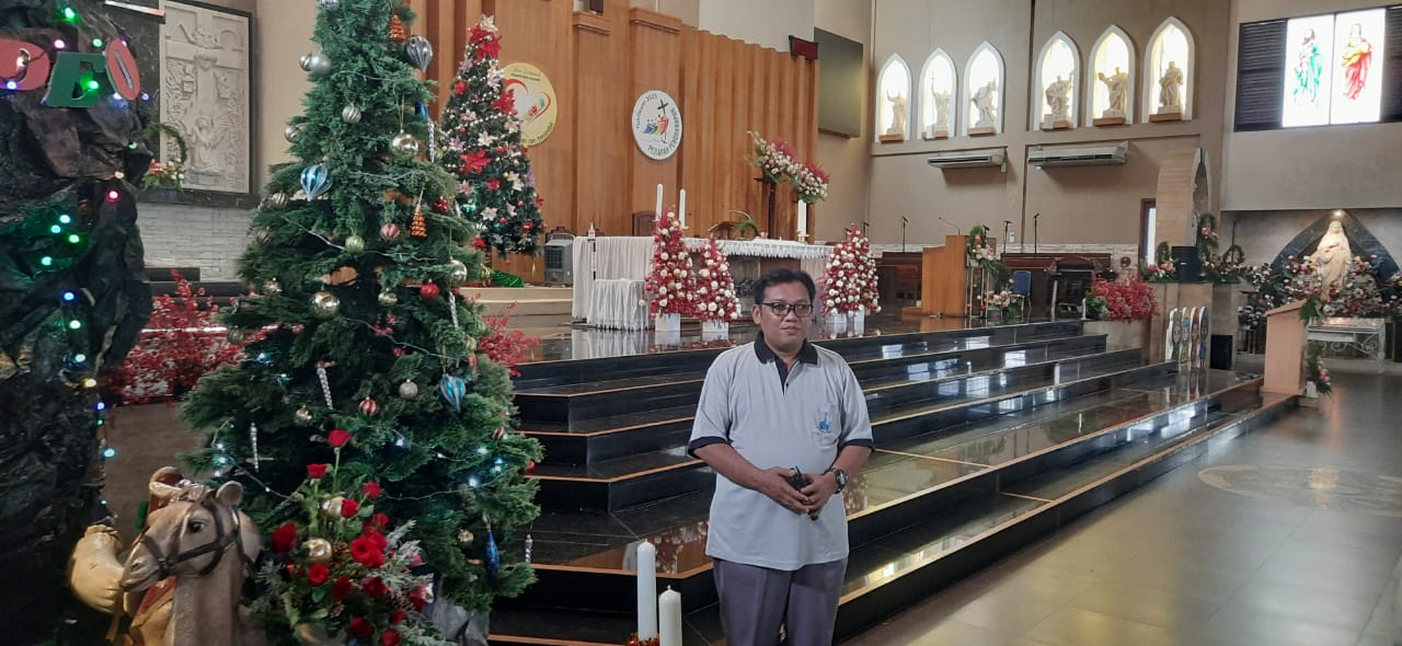 Gereja Paroki Santo Yoseph Palembang Bersolek Sambut Perayaan Natal 2025