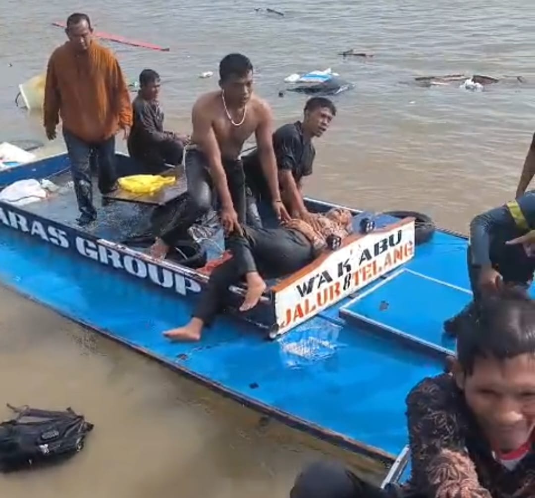 Speedboat Penumpang “Wak Abu” Tenggelam di Perairan Telang Banyuasin, Satu Orang Dilaporkan Tewas