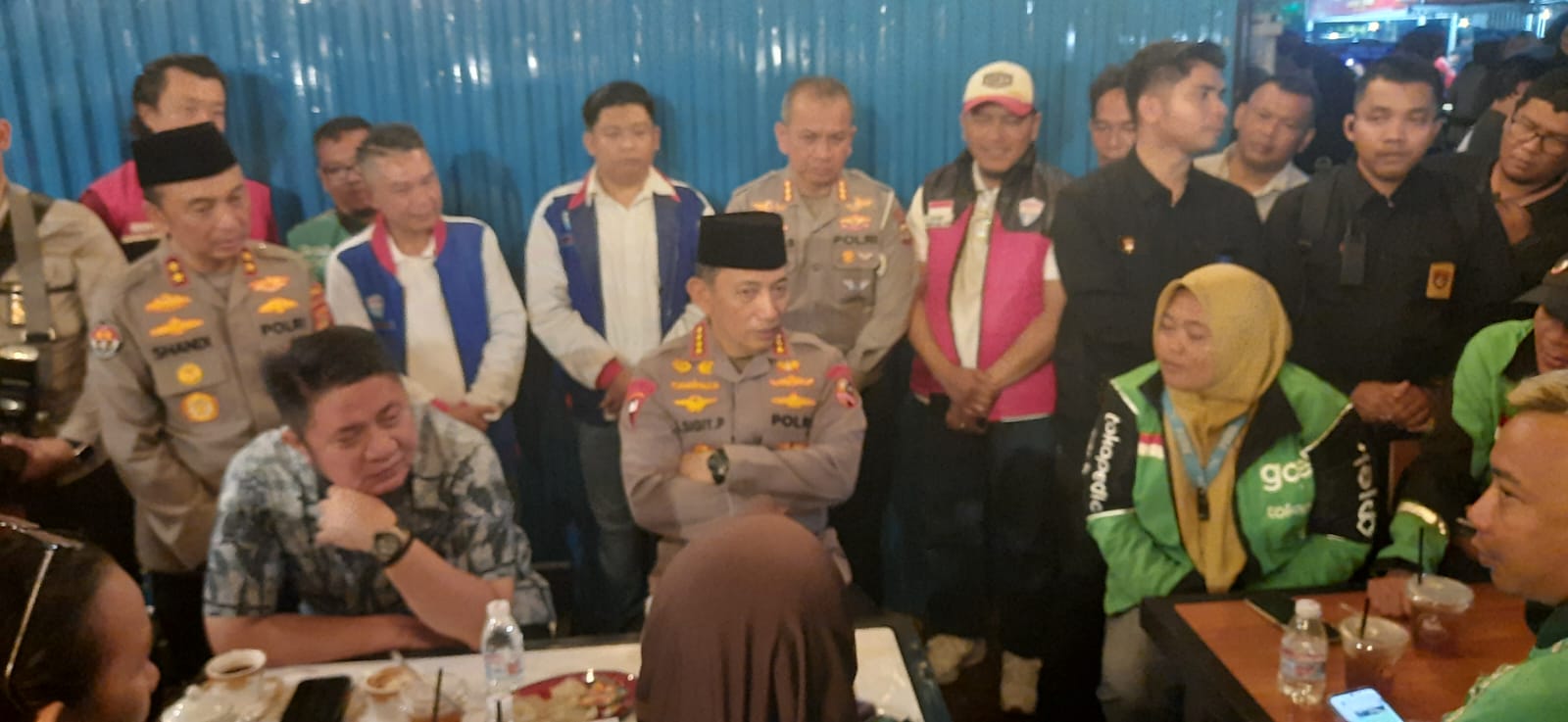 Dialog dengan Driver Ojol di Palembang, Kapolri Tampung Keluhan Mitra Aplikator