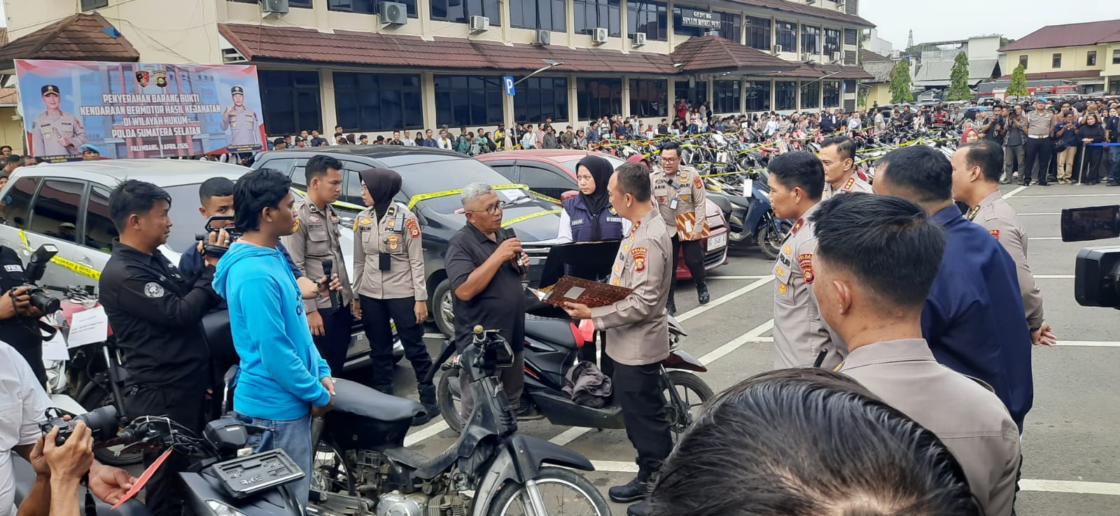 Polda Sumsel Kembalikan 497 Kendaraan Curian, Total 1.715 Unit Diamankan