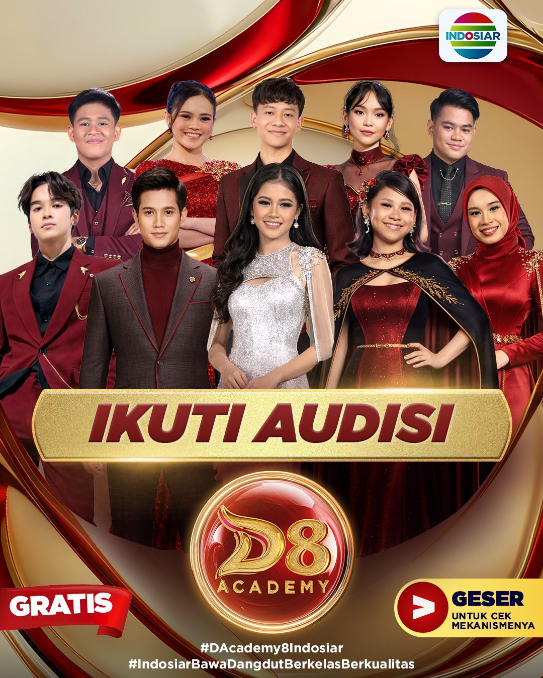 Audisi Terbuka dan Terbesar “D’Academy 8” Segera Sambangi Berbagai Kota Di Indonesia