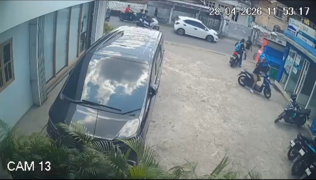 Motor Raib Saat Pemilik Tarik Uang di ATM, Aksi Curanmor Terekam CCTV di Palembang
