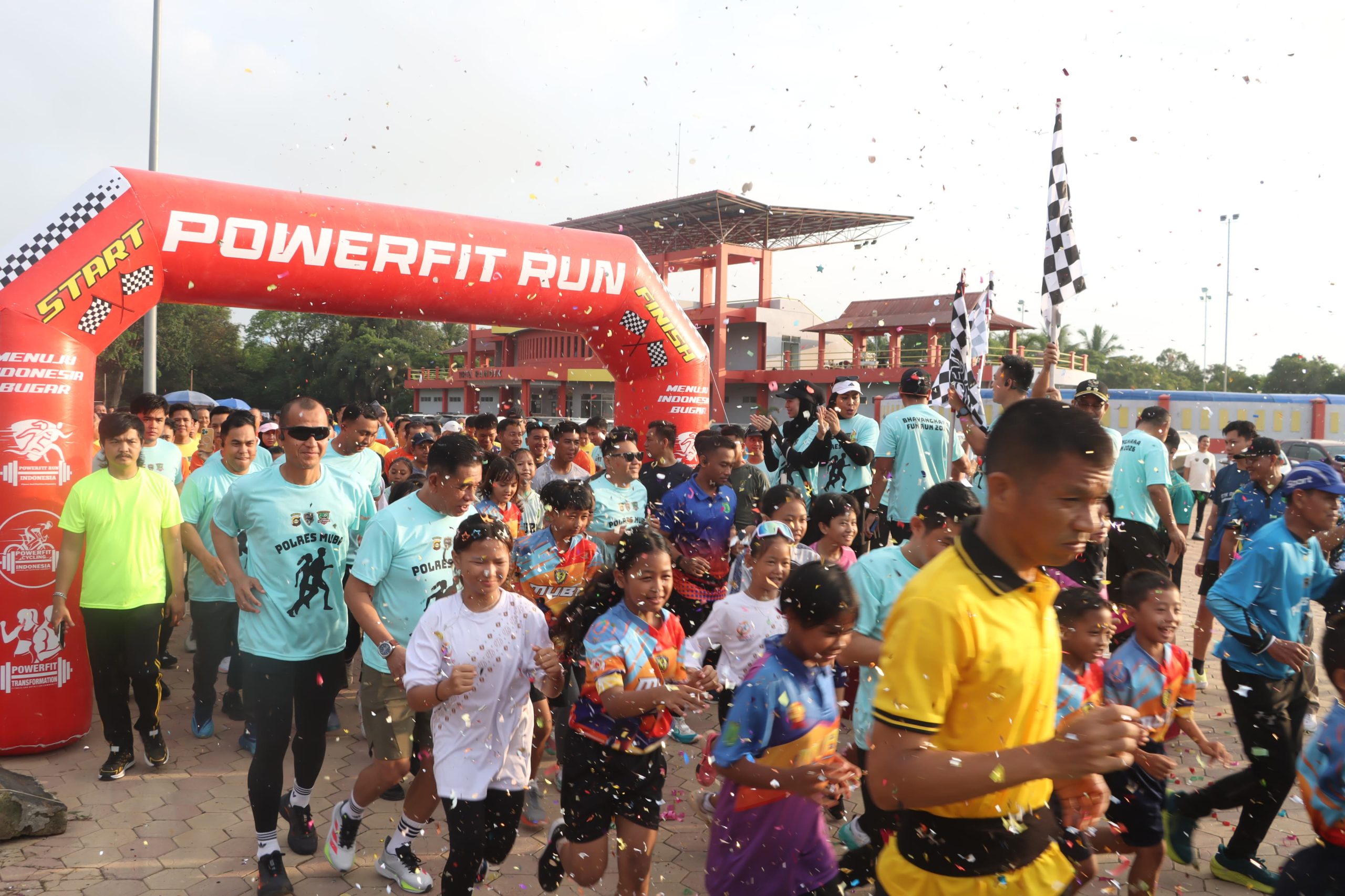 Bhayangkara Fun Run 2026 di Muba, Ribuan Warga dan Polisi Berlari dalam Semangat Kebersamaan