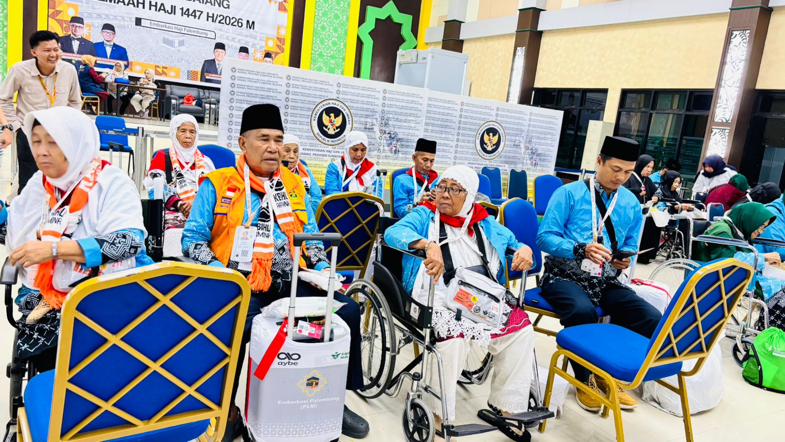Kloter 9 Tiba di Embarkasi Palembang, Jemaah Diingatkan Jaga Fisik Hadapi Puncak Haji