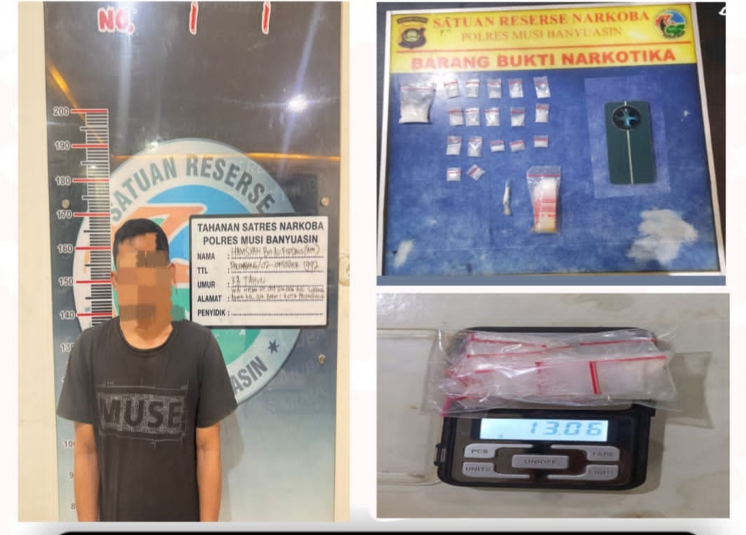 Polisi Gerebek Pengedar Sabu di Kebun Sawit PT SMB Muba, 18 Paket Diamankan