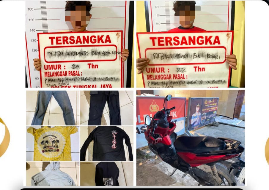 Jejak Digital Ungkap Aksi Pencurian HP di Muba, Dua Tersangka Diamankan
