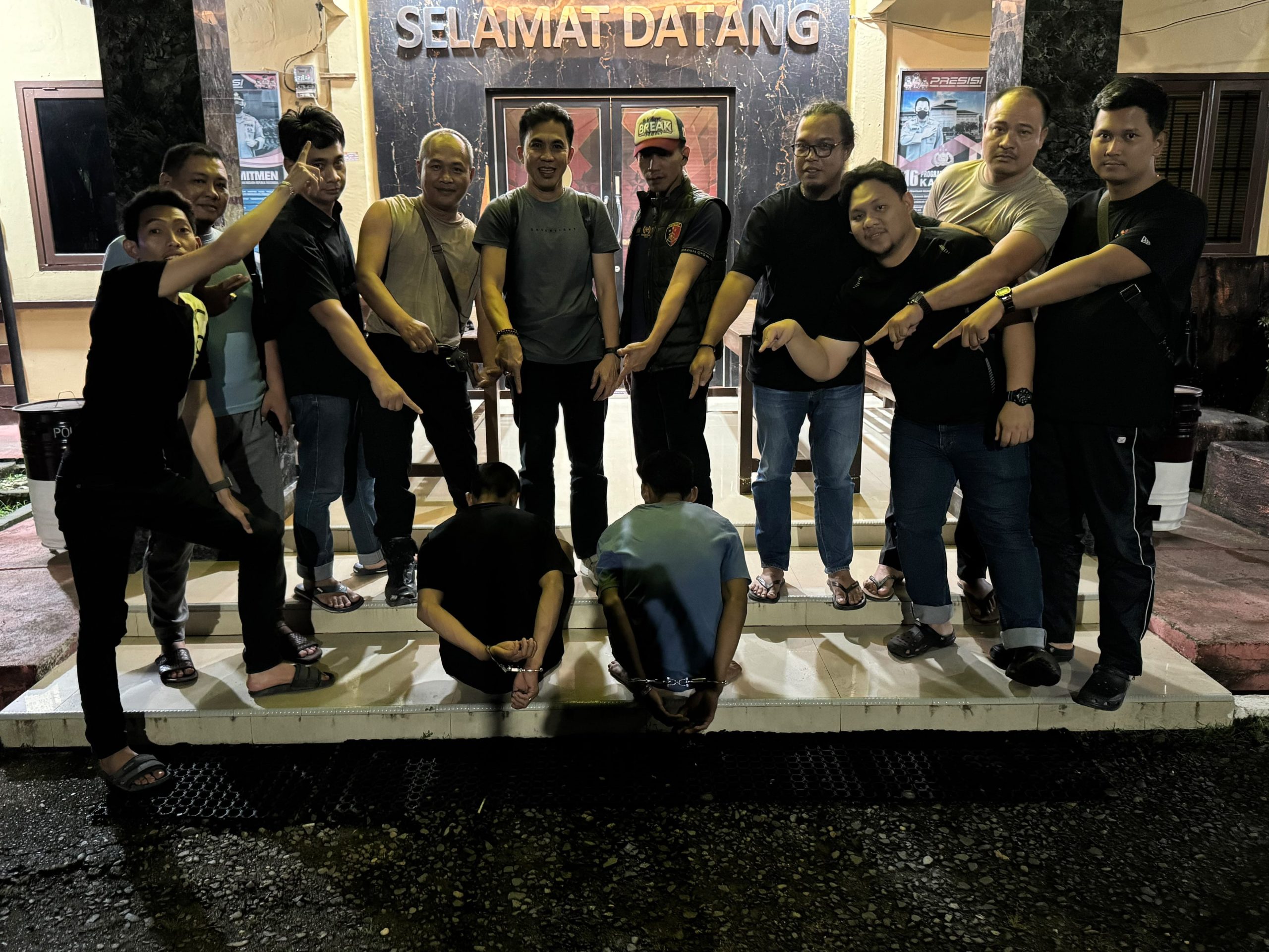 Dua Pengangguran Pembobol Gudang di Sanga Desa Diciduk, Honda CRF Jadi Barang Bukti