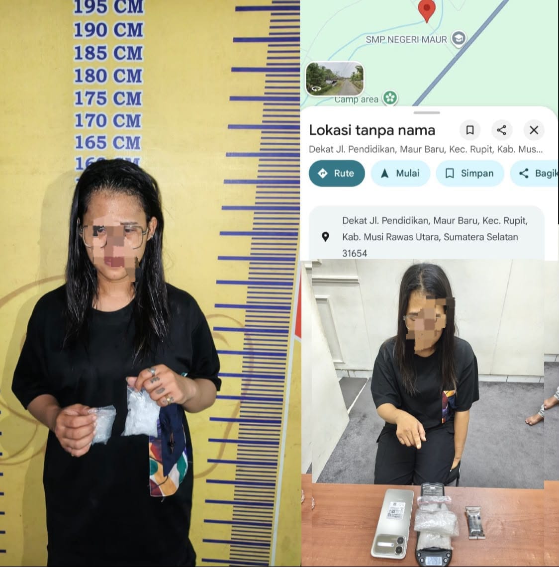 Polda Sumsel Tangkap Wanita Muda Diduga Pengedar Sabu di Muratara, Sita 120,91 Gram